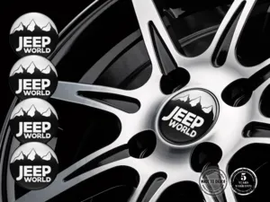 Jeep Adesivi su Ruote Loghi Cupola Resina Emblemi